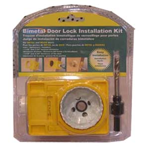 bi metal door lock installation kits